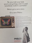 Vintage Philco Television Advertisement Ad Size 13x11 