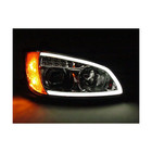 Chrome Projector Headlight W led Bar For Kenworth T660 - Passenger Side