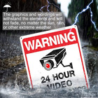 Warning Security Cameras In Use 24 Hour Video Surveillance Sign 10x14 Aluminum U