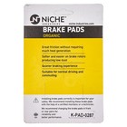 Niche Brake Pad Set For Honda Goldwing 1500 06455-mt8-405 Front Organic