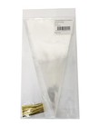 100 Pcs Party Cello Bags Popcorn Bags Clear Cone Bags 100 Pieces With Twist Ties