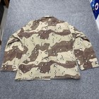 Vtg 90s Military Jacket Large Desert Camo Chocolate Chip Combat Bdu Usmc Propper