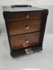 Vintage Gerstner   Sons Dental Tool Chest Box W  Eagle Lock Co  Mechanism 2 Keys