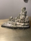 Vintage Chinese Hand Carved Green Serpentine Soapstone  Natural Landscape
