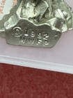 Pewter Castle With Chrystals  1992 Masterworks Fine Pewter 2 75  Tall Signed