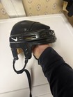 Nike 315004 Black Ice Hockey Helmet S m Open Face Lightweight Chin Strap