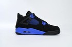 New  men s  Jordan 4 Retro Black Blue Thunder - Size Us 7-12
