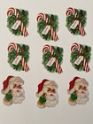Lot Vintage Eureka Christmas Die Cut Cutout Decorations