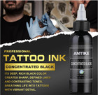 2oz Professional Black Tattoo Ink     Bold Concentrated Pigment  Usa Standard