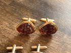 Lot Of 6 Pairs Of Vintage Cufflinks Gold And Silver Tone