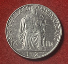 Vatican 2 Lire 1942 Stainless Steel Coin Km 36 T10749