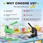Button Maker Machine 3 Sizes  Diy Pin Making Machine 1 1 25 2 25 Inch  Interchan