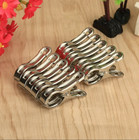 10pcs Stainless Steel Beach Towel Clips Windproof Chair Clothespins Drying Clamp