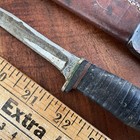 Vintage Case Fixed Blade Knife Leather Stacked Handle W  Sheath Usa