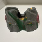 Brio Wooden Train Track Tunnel Mountain Rock Cave Accessory Gray red Brick