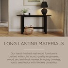 Maven Lane Hera Modern Wooden Console Table In Weathered Black Finish