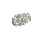 16 Carats Art Deco Diamond Platinum Brooch  Circa 1925