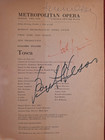 Met Opera Puccini Tosca Birgit Nilsson Franco Corelli Fernando Corena Signed 