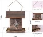 Vintage Metal Bird Feeders  Unique Design Bird Feeder For Outside Squirrel Proof