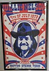 Willie Nelson 1973 Texas Concert Poster - Framed