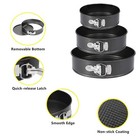 Tunyet Springform Pan  3pcs 7 8 9 Inch Cheesecake Pans With Removable Bottom    