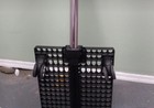 Black Folding Travel Luggage Cart With Telescopic Handle And Wheels