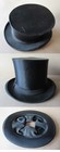 Antique Used German Marked Silk Colapsible Opera Top Hat Gibus   Size 59  7    