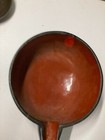 Antique Japanese Lacquer Wood Red Katakuchi Ceremonial Sake Bowl Spout 9 5 