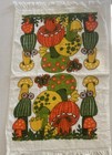 Vintage 70 s Mushroom Kitchen Hand Dish Wash Towel Cannon Usa Cotton Terry Cloth
