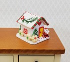 Dollhouse Gingerbread Christmas House With Santa   Cookies 1 12 Scale Miniature
