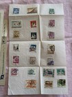 Lot  32 Vintage Korea Stamps Who 1958 Souvenir Folder Fdc 22 Stamps