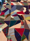 Antique Crazy Quilt Embroidery  Intricate Stitching 85  X 69  Early Fabrics