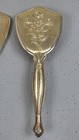 Vintage Art Deco Vanity Set Hand Mirror Comb   Hairbrush With Embossed Floral