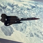 Rare Vintage Frame Print Painting Sr-71 Blackbird Fighter Jet Us Air Force I7955