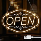 Open Sign For Business 16 5  X 10 5 led Dimmable Neon Open Warm White-1