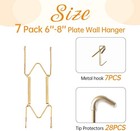 Plate Hangers For The Wall Invisible Heavy Duty Wire -   Pack Of 7  