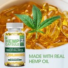 Hemp Capsule For Calm sleep stress anxiety pain muscle relax Vegan  Non-gmo