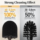 Toilet Bowl Brush Holder Set  Bathroom Deep Cleaning 1 Pack  A-bronze
