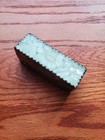 Antique Chinese Carved Jade Lid Silver Box