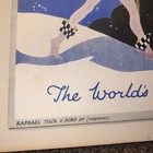 Antique Raphael Tuck Sons Christmas Cards Store Advertising Poster Art Sign