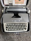 Vintage Smith-corona Galaxie Portable Typewriter W  Case   Papers - Works Great 