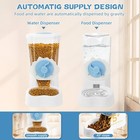 2 Pack Hanging Automatic Pet Food Water Dispenser  Auto Rabbit Feeder And Water