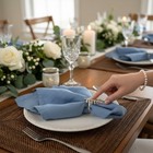 Eight Owls Hemstitched Linen Napkins 20 Inch X 20 Inch Stonewashed Pure Linen