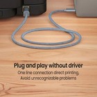 Usa Usb-c To Usb-b 2 0 Cable For Nylon Epson Hp Canon Brother Printer Scanner