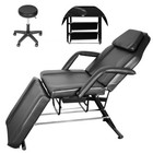 Adjustable 3 Section Professional Massage Tattoo Facial Bed Salon Chair W stool