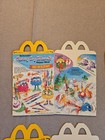 Vintage 1989 Mcdonalds Happy Meal Box Complete Set Of 4 Funny Fry Friends Nos