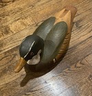 Beautiful Vintage Collectible  Hand Carved And Painted Wooden Mallard Duck Decoy