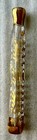 Antique Victorian Lachrymatory Tear Catcher Perfume Bottle Gold Painted Glass