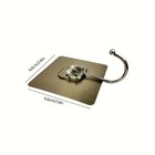 5 Pack Self Adhesive Hooks Heavy Duty Wall Hangers Gold Stick On Towel Robe Coat