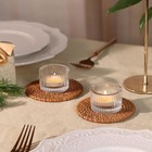 Ribbed Clear Glass Tealight Holders  Includes  Tea Light Candles  Wedding Decor